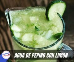 Receta agua de pepino y limon de Puerto Rico.